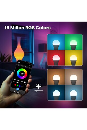MOES Bec inteligent E27 A60, Matter Over WiFi, 9W 806lm 2700K-6500K RGB reglabil 16 milioane de luminozitate