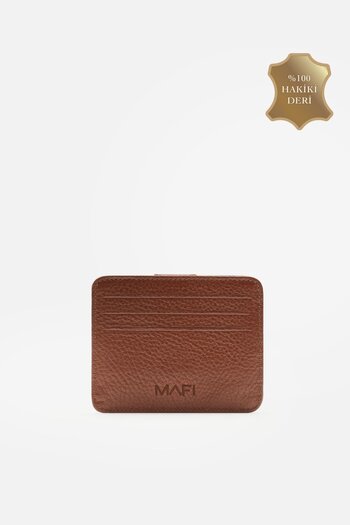 MAFİ Enduro Folding Genuine Leather Strap Card Holder – Id & Driver's License Compartment