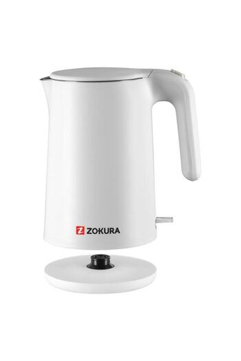 Zokura Electric Kettle Z1239, 1.5 L, 1600 W (White)