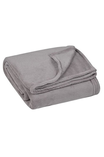 OEM Soft velvety decorative winter blanket, size 160 x 130 cm, Grey