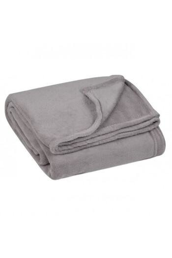 OEM Soft velvety decorative winter blanket, size 160 x 130 cm, Grey
