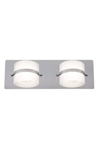 Rabalux Rabalux LED bathroom wall light, chrome structure and two plastic diffusers, 2 x 5W, IP44, ...