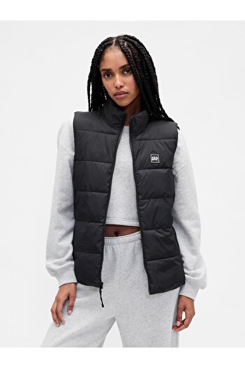 GAP Kadın Siyah ColdControl Puffer Şişme Yelek