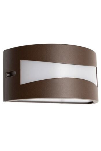 SMARTER Smarter outdoor wall lamp, diffuser made of opal polycarbonate, warm light, 10W, fl...