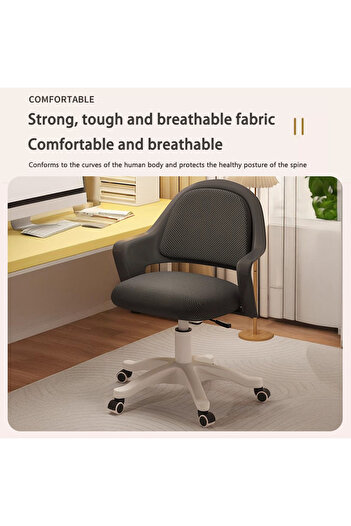 EqiEch Versatile Office, Study, and Makeup Chairs with Adjustable Height and Rotation