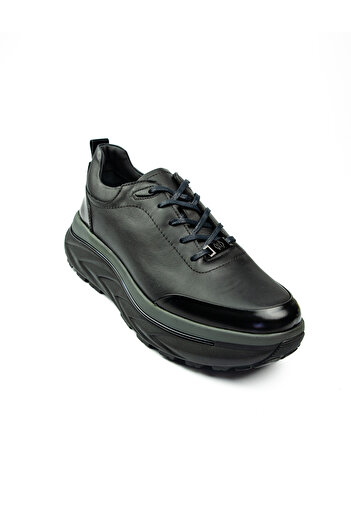 MARCOMEN 22390 Black Leather Men's Casual Shoes