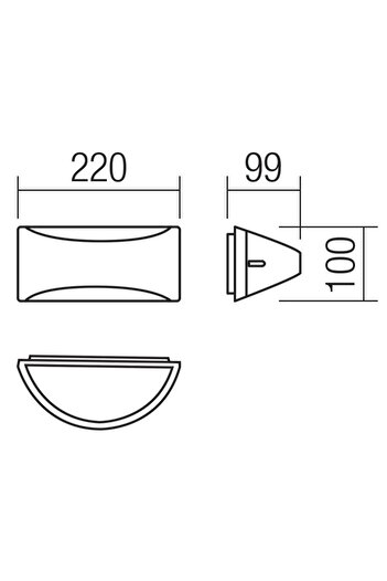 SMARTER Smarter outdoor wall light, made of aluminum, opal polycarbonate diffuser, 10W