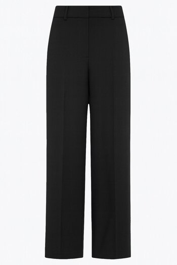 Setre Black Full Fit Relaxed Fit Trousers