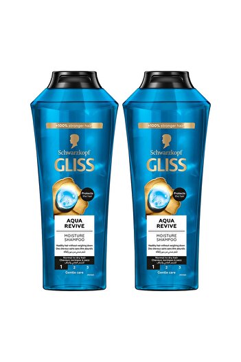 Schwarzkopf Gliss Aqua Revive Moisture Shampoo Value Pack 2 x 400 ml