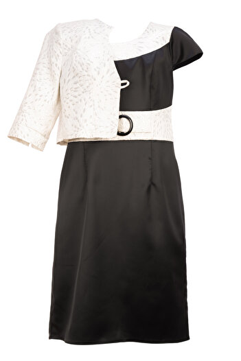FARA Women's suit, with bolero and silver pattern