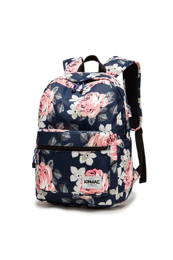 Kinmac Rucsac Laptop, Kinmac, Blue Flower, 15.6 inch