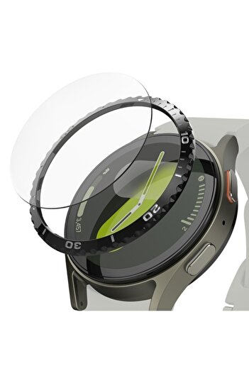 Stef's Cat Ramă pentru Samsung Galaxy Watch7 40mm, P51, Metal, Model negru