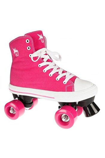 Rookie Canvas Kids Roller Skates, Size 36.5, Pink