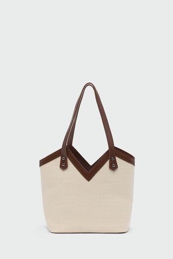 Shule Bags Woen Canvas Shoulder Bag Brown