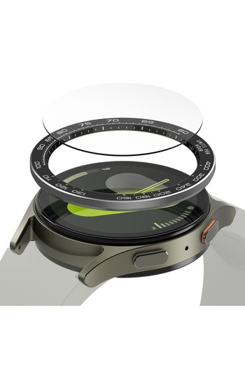 Danex Premium Case for Samsung Galaxy Watch7 44mm, H31, Metal, Deep Dark Pattern