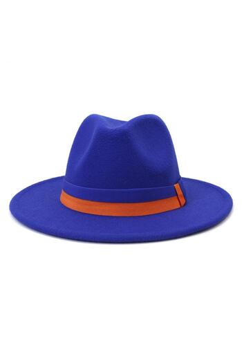 Pursehuit Blue hat, handmade, adjustable, with removable accessory, Lolita
