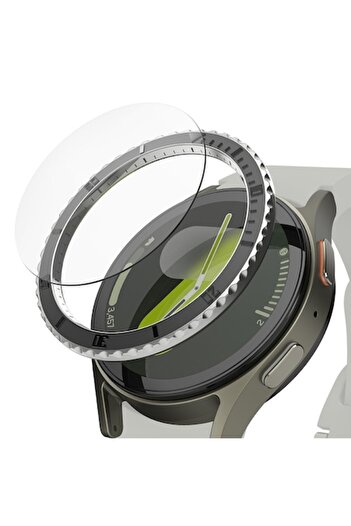 Stef's Cat Premium Frame for Samsung Galaxy Watch7 40mm, P61, Metal, Black Pattern