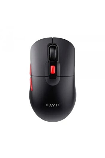 Danex Mouse optic 2.4GHz, 800/1200/1600 DPI, ABS, PC- Deep Dark/Red