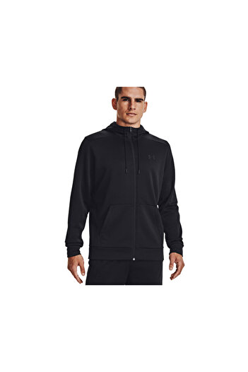 Under Armour Ανδρικό casual μπουφάν Ua Armour Fleece Fz Hoodie 1373357-001 Μαύρο