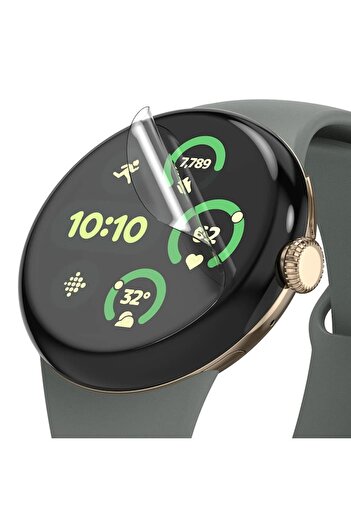 Danex Glass shield Display for Google Pixel Watch 3 41mm set 3, M77, Polymer, Transparent