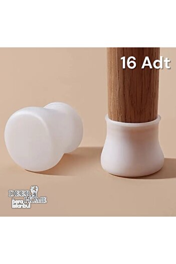 deer home by Pera İstanbul Table Chair Leg Protector 16-Piece Silicone Household Items Protection Apparatus Parquet Ceramic Anti-Scratch Table Leg