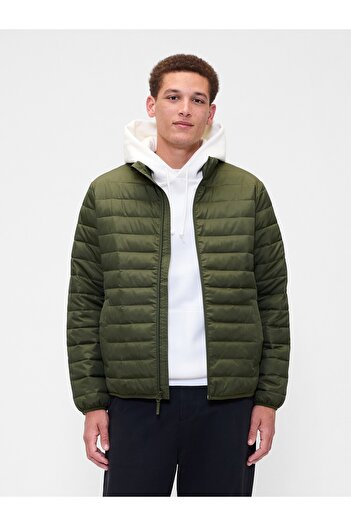 GAP Erkek Haki 100% Geri Dönüştürülmüş Relaxed ColdControl Şişme Mont