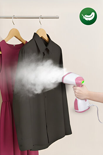 Kiwi New Generation Ksi 6450 Portable Steam Anti-Wrinkle Vertical Iron 1200W - Pink