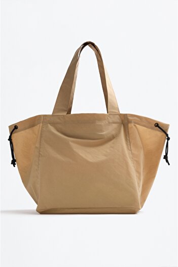 LEFTIES Woman Gabardine Maxi Tote Bag
