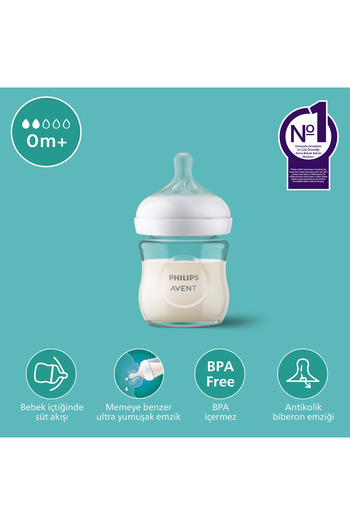 Philips Avent Scy930/01 Doğal Tepkili Cam Biberon 120 ml 0 Ay