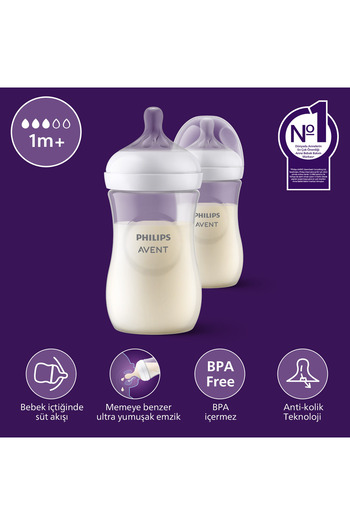 Philips Avent Natural Response Pp 2'li Biberon Seti, 3-6 Ay 260ml Scy903/02