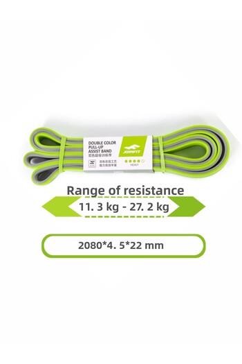 JOINFIT Resistance Band and Exercise Band Green-Grey Medium - 100% Natural Rubber