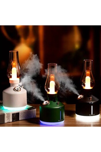 MAD ECO LEDURI Lampă retro cu difuzor de arome LA-0621 cu flacără caldă reglabilă
