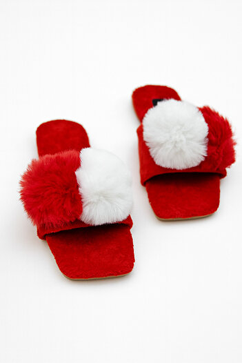 Shoebuo Women's New Season Soft Furry Home Slippers Dowry Slippers