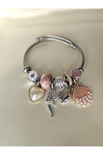 ARYA DESİGN Water Fairy Charm Steel Bracelet