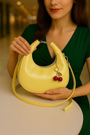 ESTUTE Cerry Hand and Shoulder Bag with Charm Gift