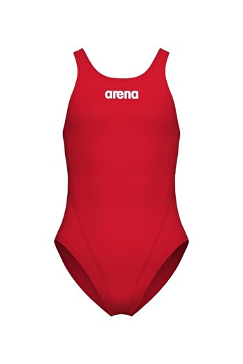 ARENA Team Swimsuit Tech Solid Çocuk Kırmızı Yüzücü Mayosu 004764450