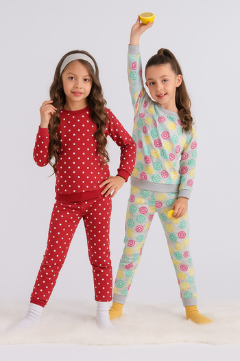 cimcim baby Lemon and Heart Patterned Pajama Set Set of Two