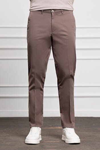 Morven Ανδρικό παντελόνι CHINO COFFEE Dynamic Fit