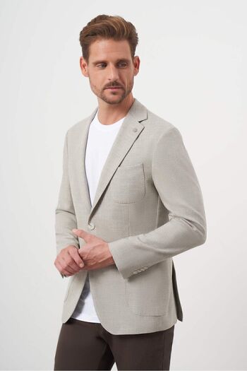 Morven Men's Green Woven Slim Fit Bag Pocket Mono Collar Sports Jacket
