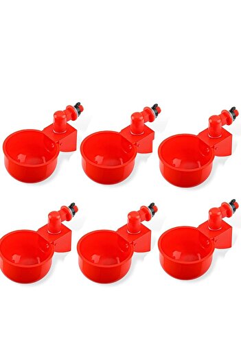 Choice 6pcs Chicken Drinking Cup Automatic Drinker Chicken Feeder Plastic Poultry Waterer Drinking Water Fe