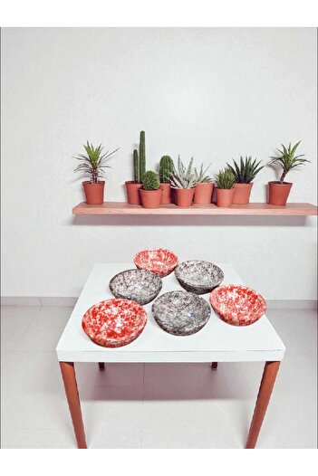Home Ceramic 6-Piece Mixed Color Snack Bowl/Sauce Bowl/Jam Bowl