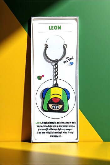 Saes Labs Brawl Stars Leon Keychain