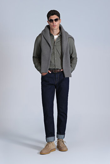 Lufian Grant Smart Jean Men's Trousers Slim Fit Blue