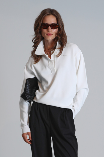 Lufian Ecru Color Conventry Women's Sweater