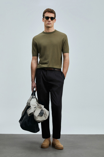 Lufian Spear Men's Cotton Sweater Green