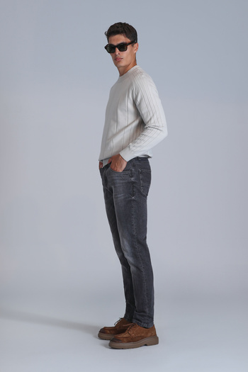 Lufian Rodney Smart Jean Erkek Pantolon Slim Fit Grey