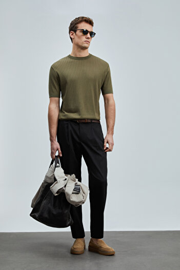 Lufian Spear Men's Cotton Sweater Green