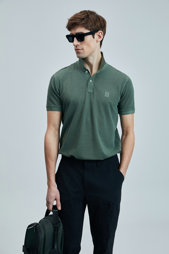 Lufian Vernon Smart Men's Polo T-Shirt Grass Green