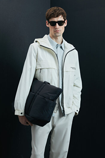 Lufian Ανδρικό παλτό King Off White