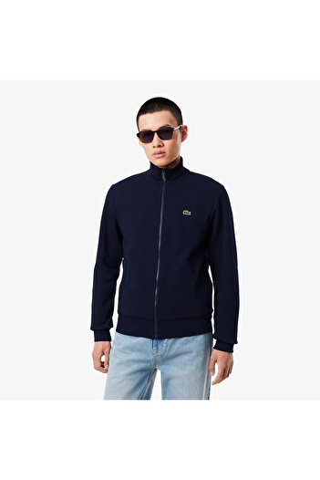 Lacoste Zip-Up High Neck Fleece Sweatshirt - SH9622-00-166